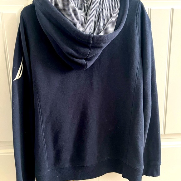 Nautica Blue Zip-up sweatshirt size Large - Picture 2 of 4